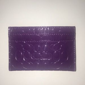 Small Coach Wallet in Purple NEW!